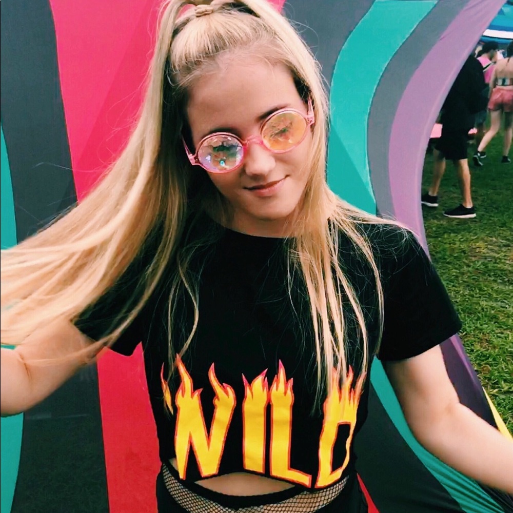 “wild” crop top